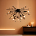 Black 33 Inch Sputnik Chandelier Contemporary Dining