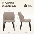 Camel Upholstered Dining Chairs Midcentury Modern Set