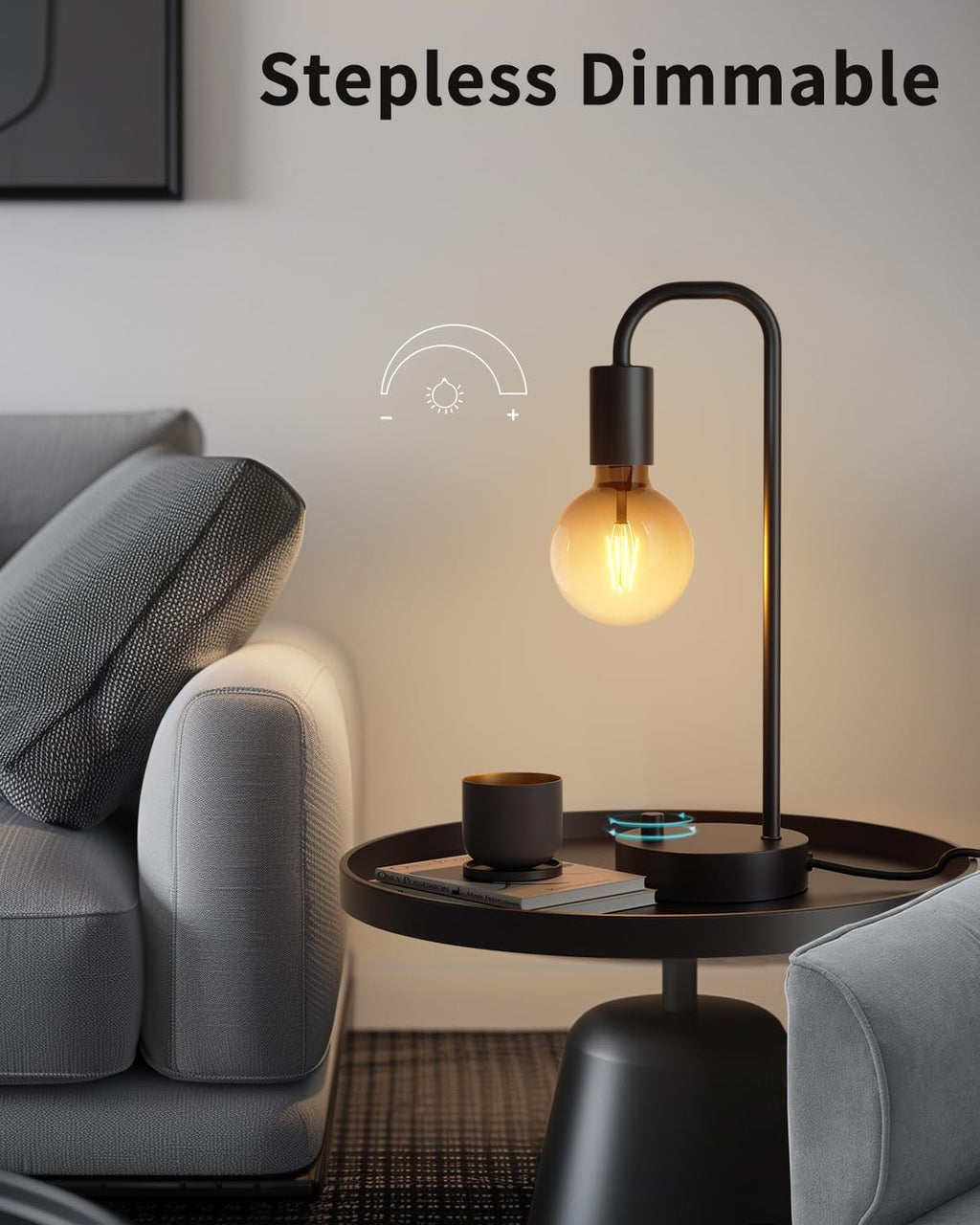 Dimmable Table Lamp 2700K Warm Light for Bedroom Nightstand