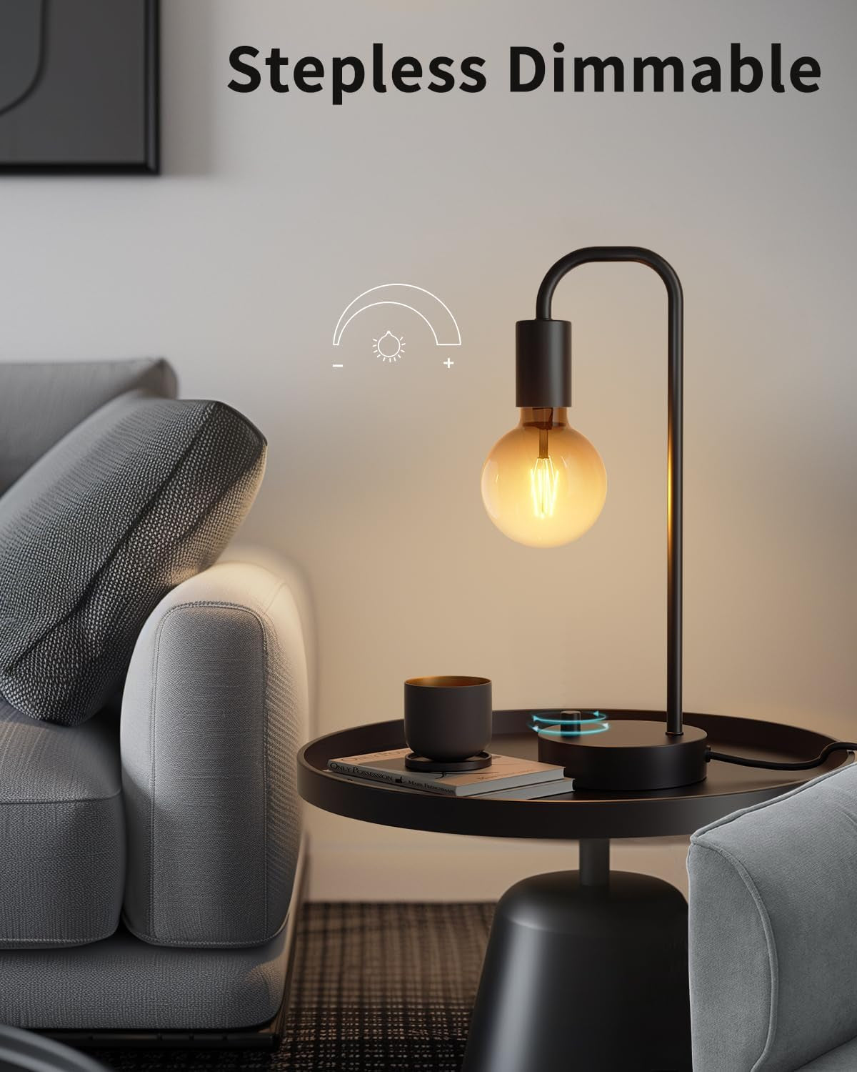 Dimmable Table Lamp 2700K Warm Light for Bedroom Nightstand