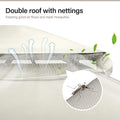 12x12 Patio Gazebo Cream White Privacy Screen Weatherproof