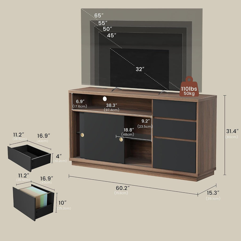 60Inch Filing Cabinet With Adjustable Shelf Storage