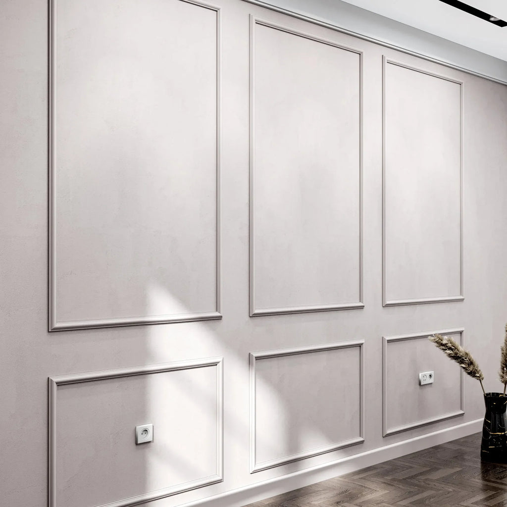 Wall Molding Package - 3 Upper & 3 Bottom Frames | Easy Installation
