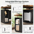 71 Inches Electric Standing Desk Lockable Cabinets