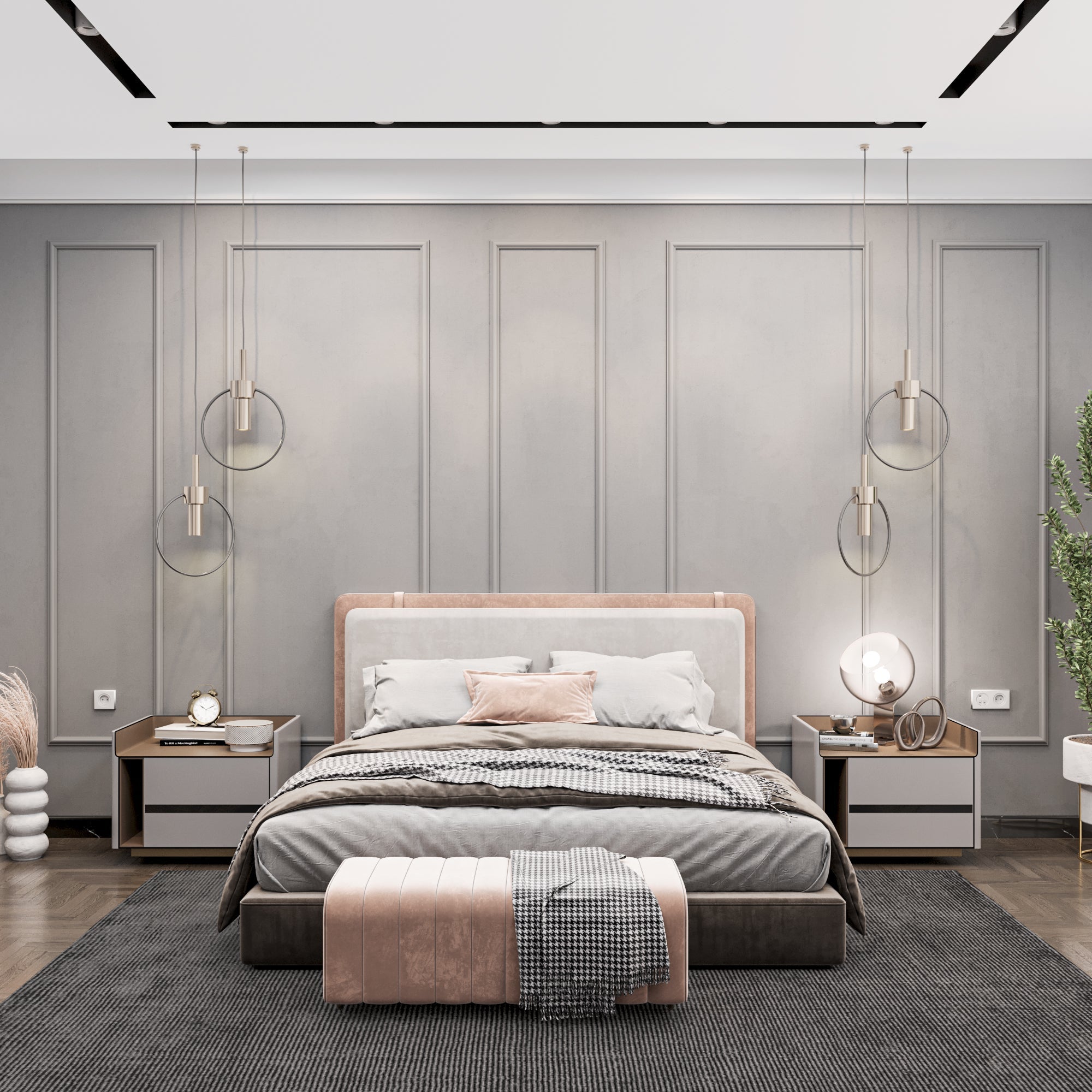 Ready to Assemble Wall Molding Package - 5 Vertical Frames | Easy Installation