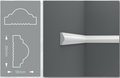 Peel-and-Stick Wall Molding Kit - 3 Vertical Frames | Easy Installation