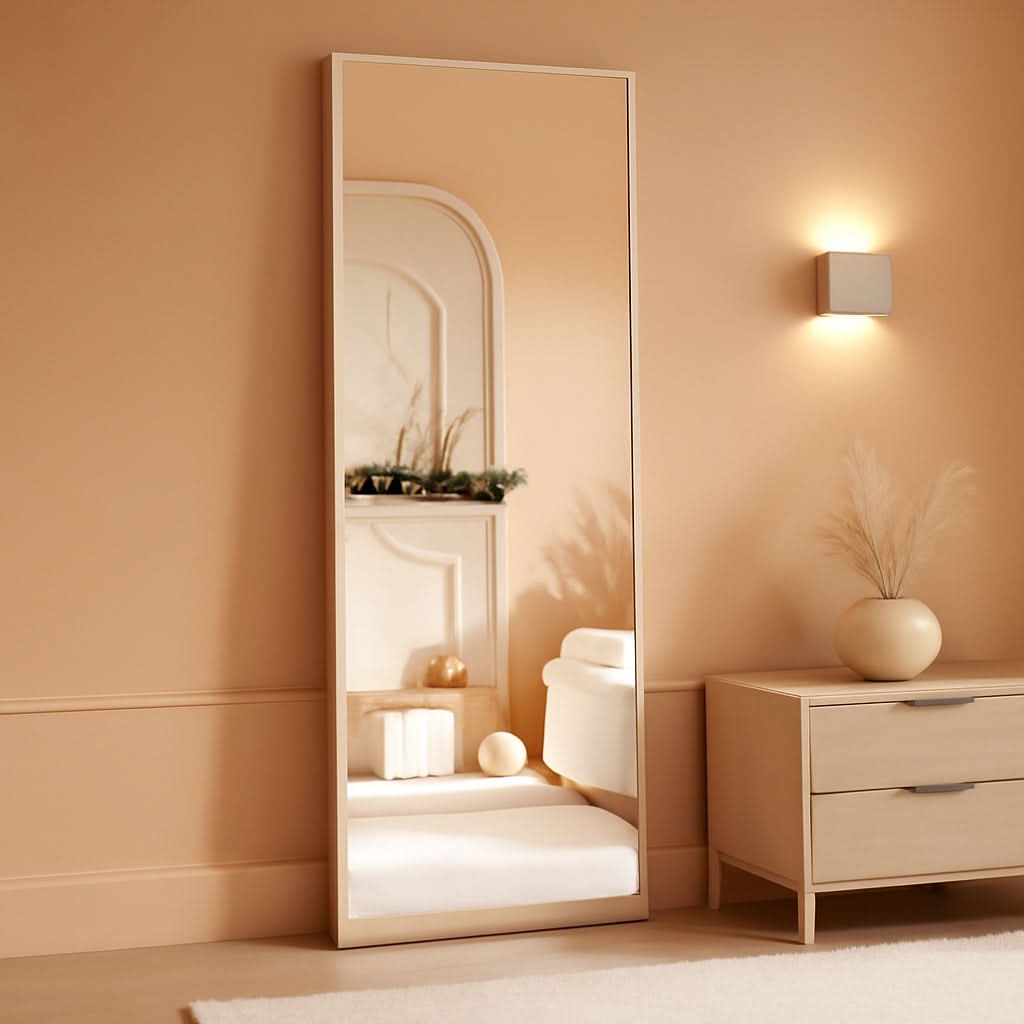58x18 Frameless Full Length Distortion Free Mirror