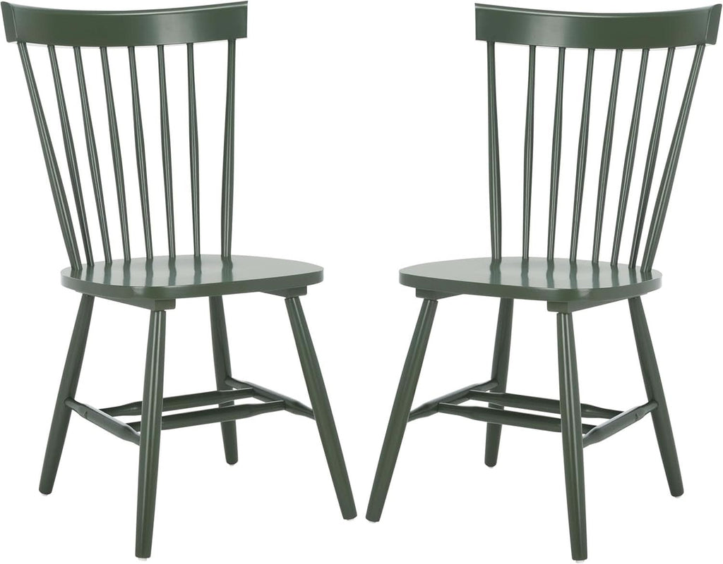 Dusty Green Windsor Spindle Dining Chair Set Of 2 Solid Wood
