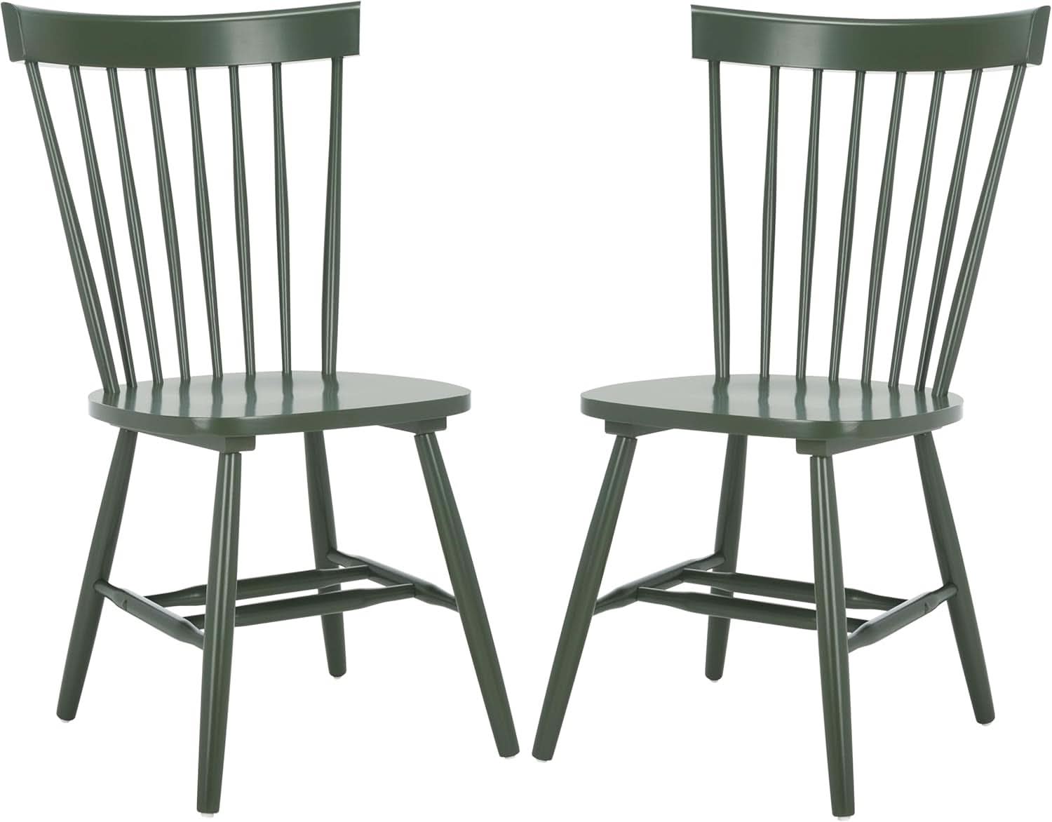 Dusty Green Windsor Spindle Dining Chair Set Of 2 Solid Wood
