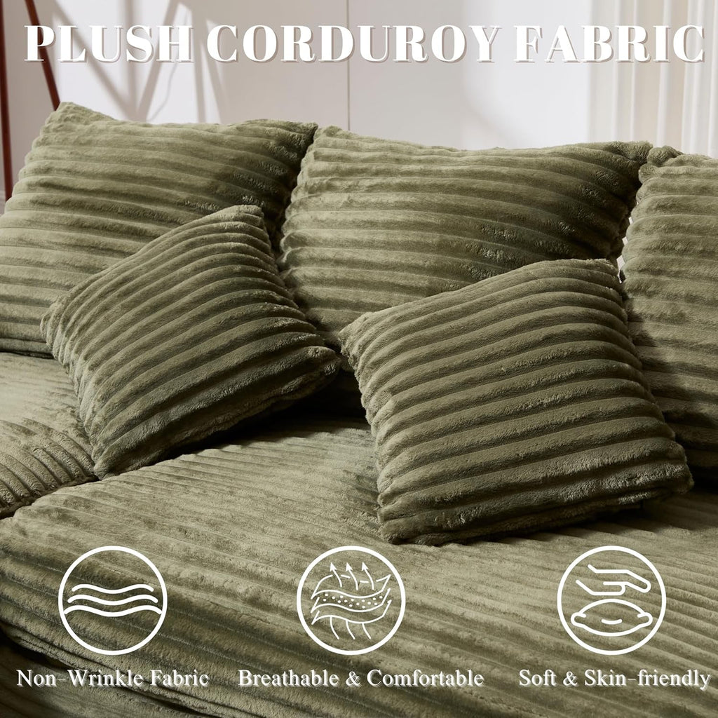 Celestial Cloudlike Modular Sectional Sofa 99 Inch Emerald