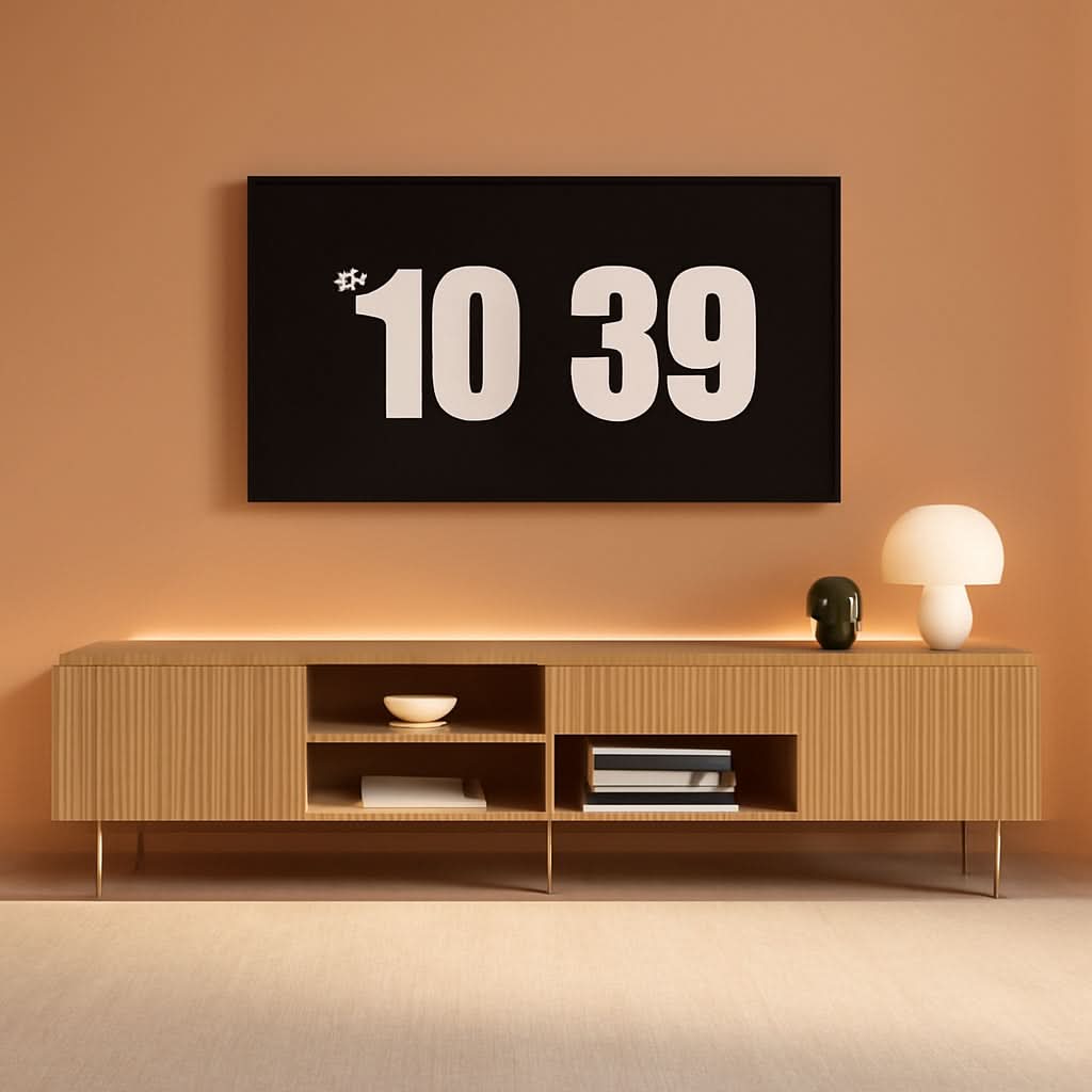 Eighty Six Inch TV Stand With Fluted Doors Entertainment Center