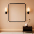 Black Framed Vanity Mirror 30x30 Shatter proof HD