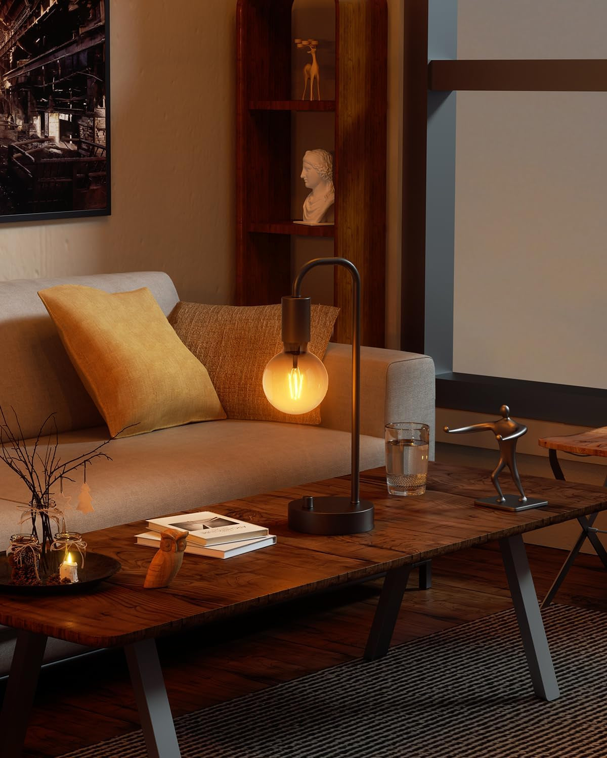 Dimmable Table Lamp 2700K Warm Light for Bedroom Nightstand