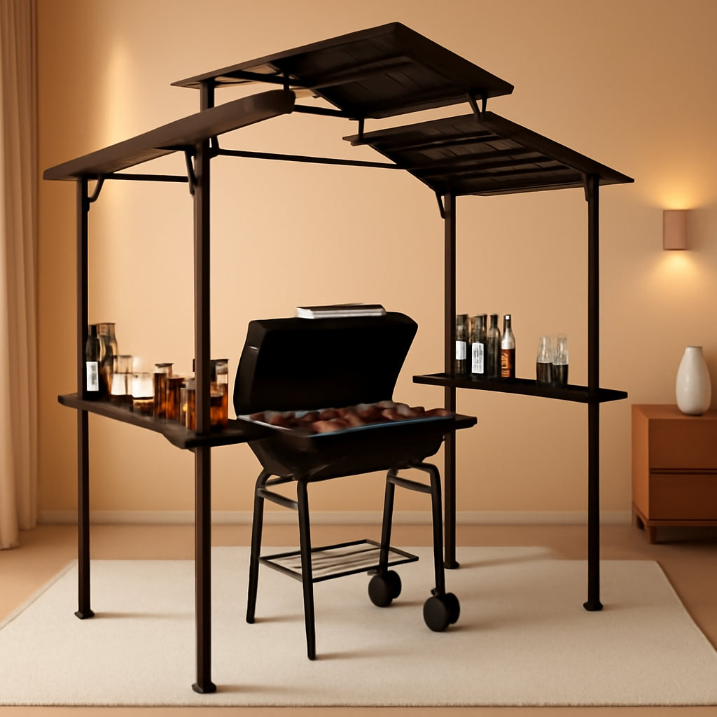 8 Feet By 5Feet Weatherproof All Season Grill Gazebo