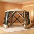 Khaki Pop Up Instantly SetUp Screen Tent 11.5x9.8ft