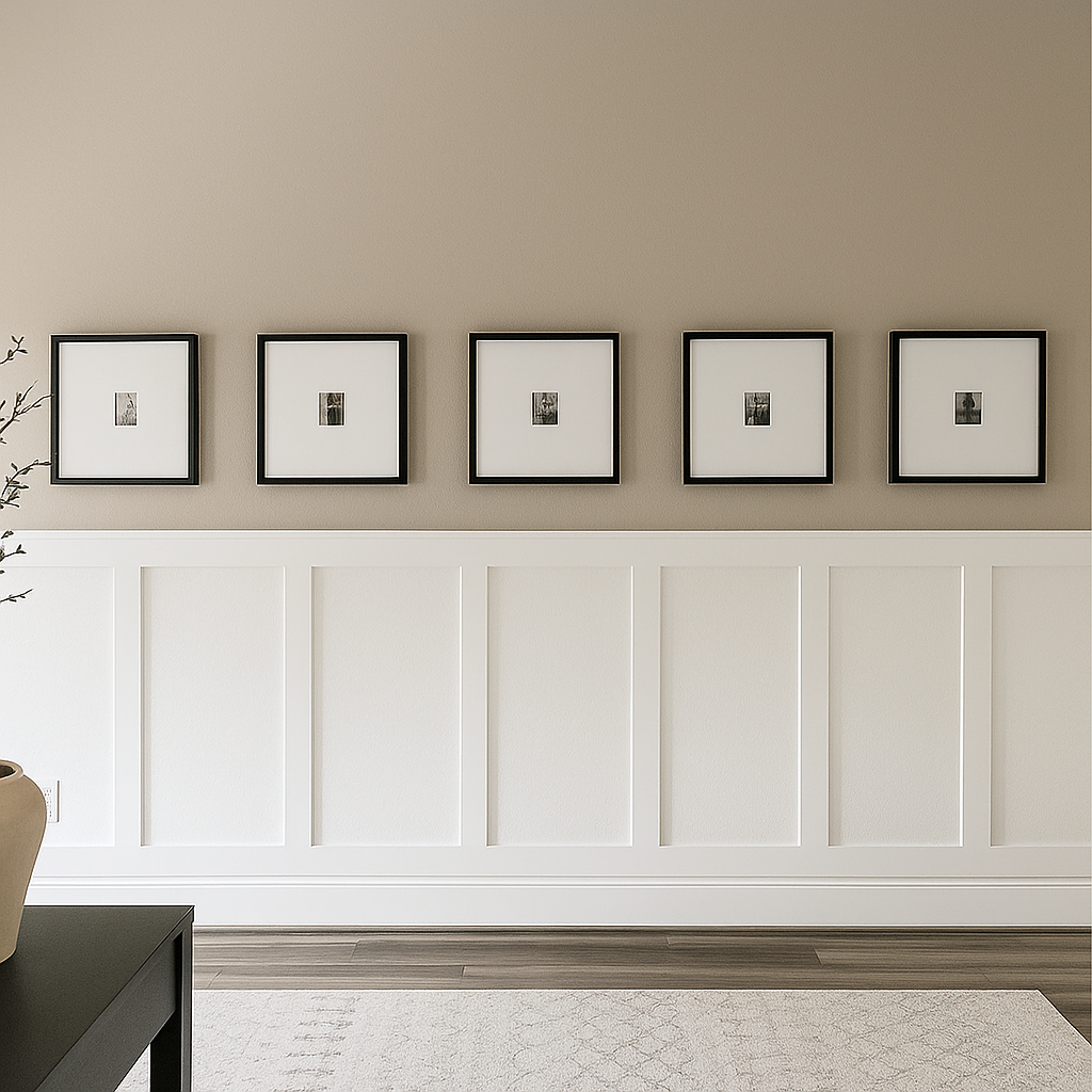 Ready to Assemble Wall Paneling Package - Factory Primed Half of Wall | Easy Installation