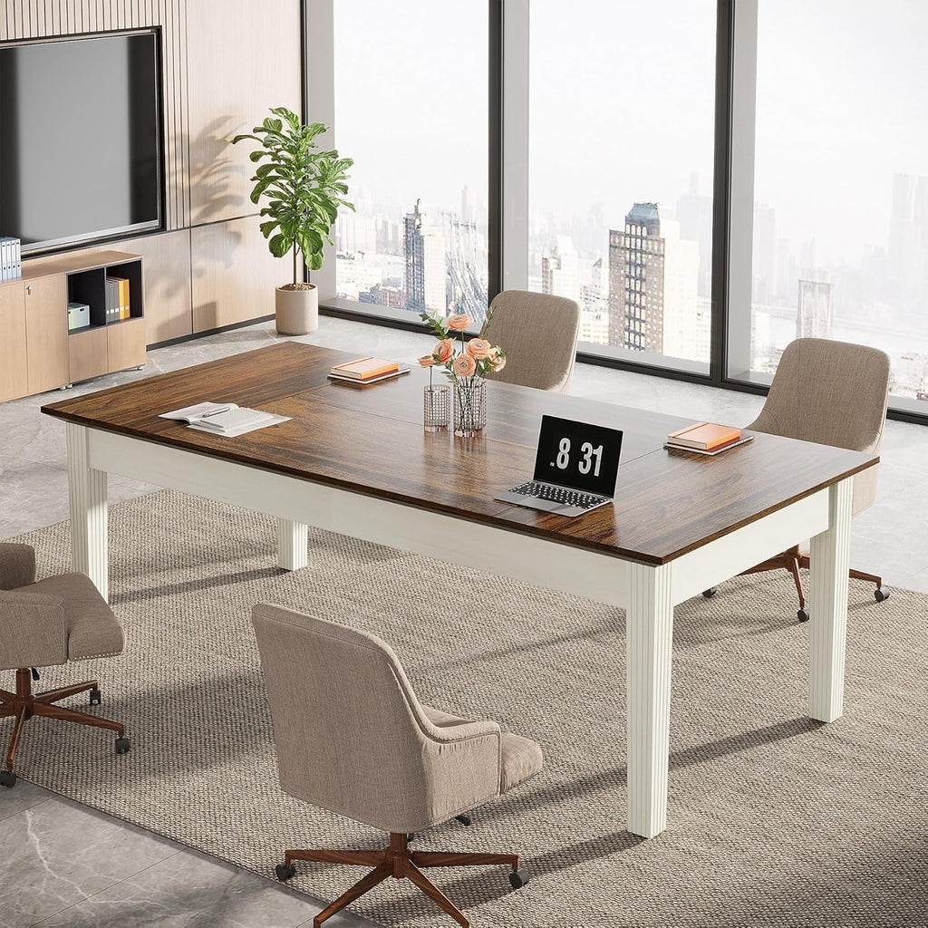 62Inch Computer Desk Work station Solid Wood Construction