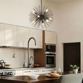 Twenty Inch Black Sputnik Chandelier Luxurious Nine Light