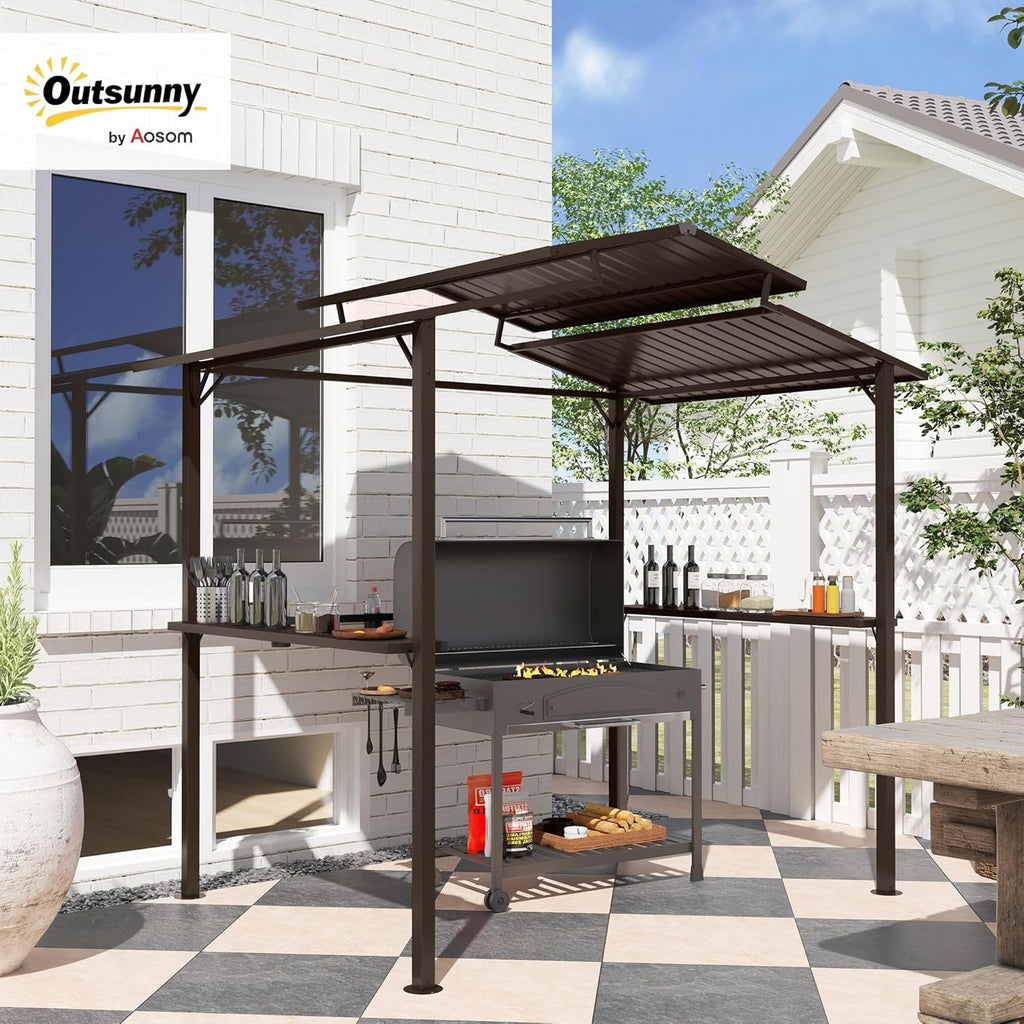 8 Feet By 5Feet Weatherproof All Season Grill Gazebo