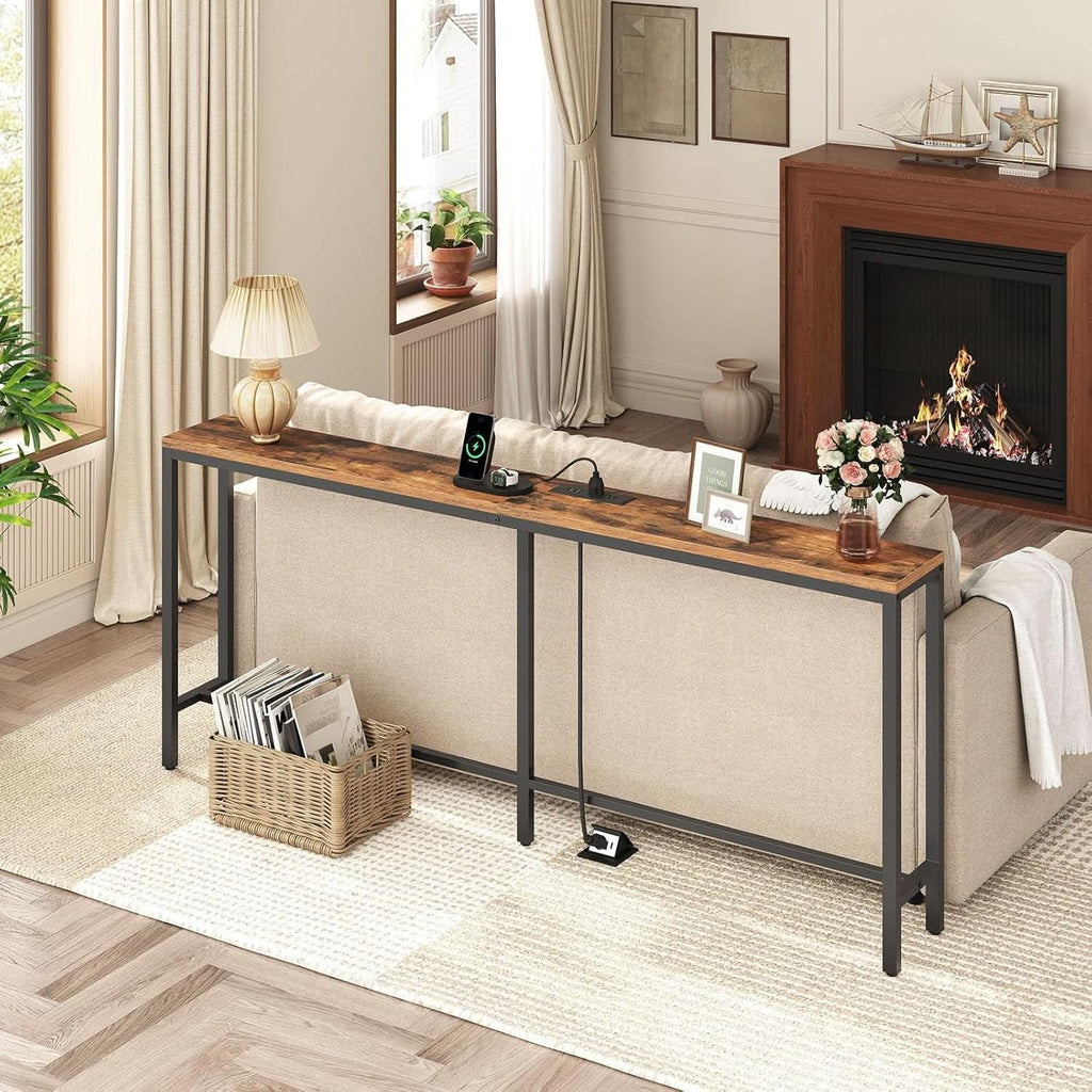 70.9 Inch Industrial Grade Console Table With USB Ports