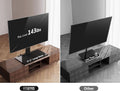 50 To 85 Inches TV Stand Height Adjustable Swivel Base Outlets