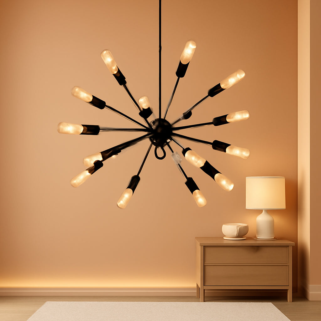 Black Sputnik Chandeliers 36 Inch Pendant Lighting