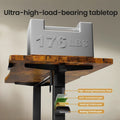 63 Inches Electric Standing Desk Brown Walnut Finish