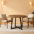47.2 CircularPremiumDurable Brown Dining Table For Six