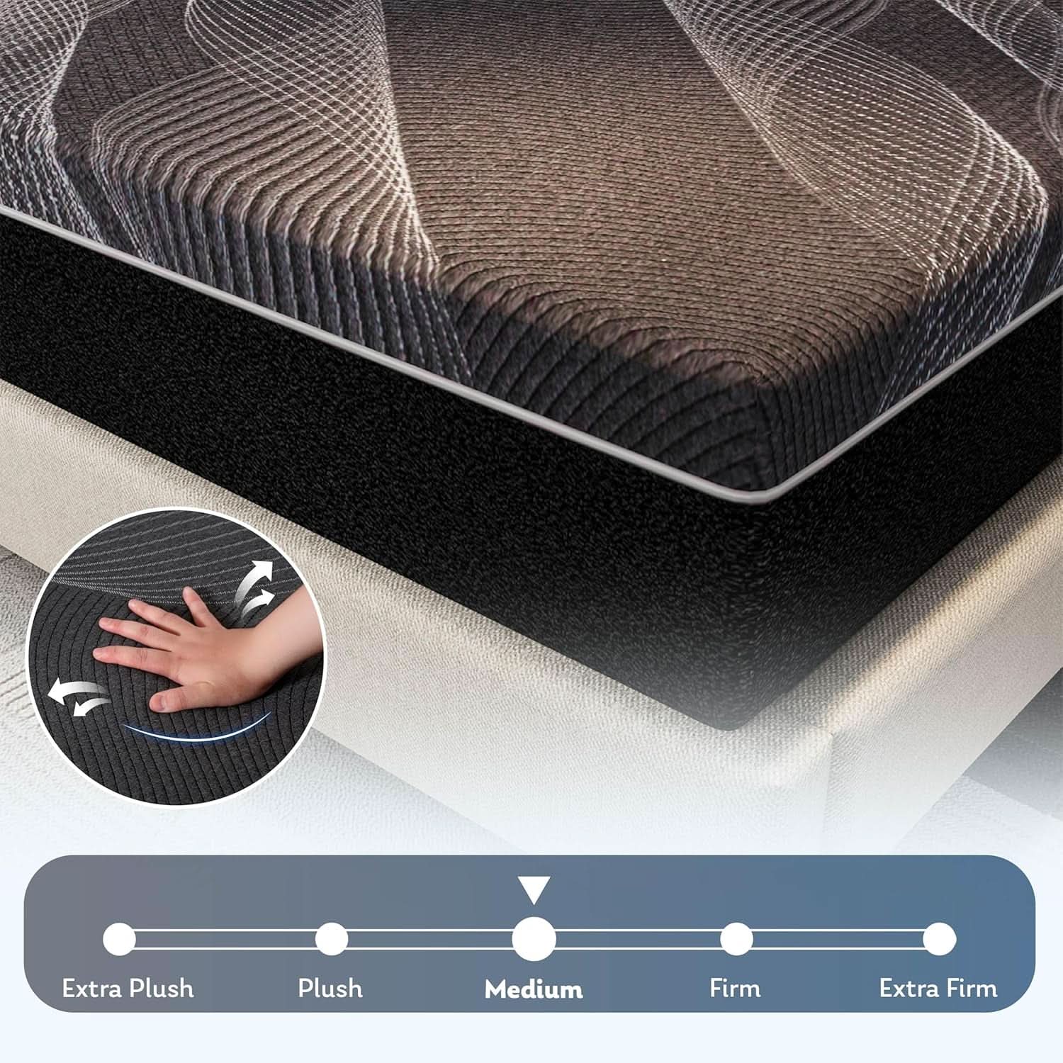 12 Inch Queen Memory Foam Mattress With Cooling Comfort