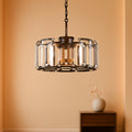 Twenty Inch Modern Luxe OnyxBlack Crystal Chandelier Five Light