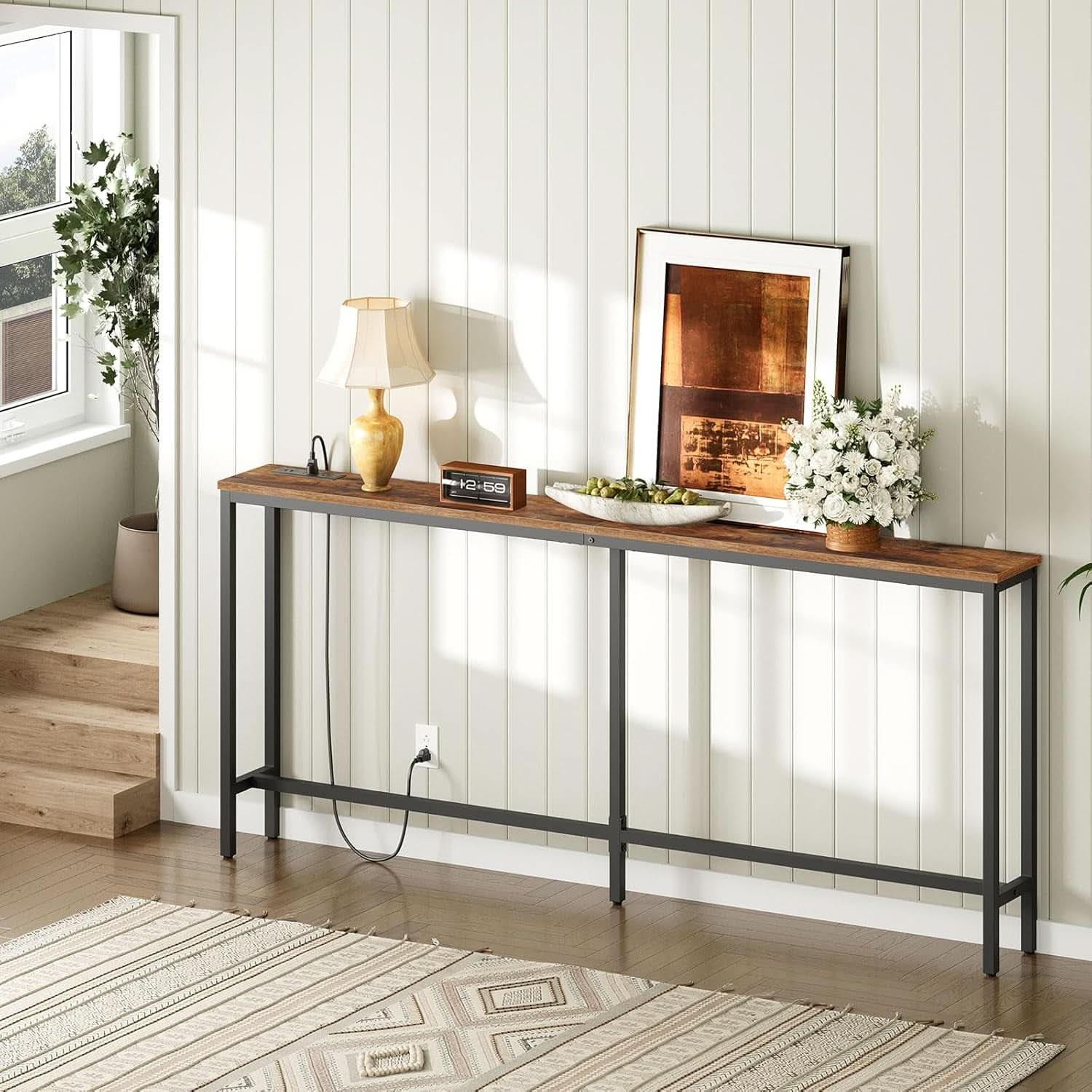 70.9 Inch Industrial Grade Console Table With USB Ports