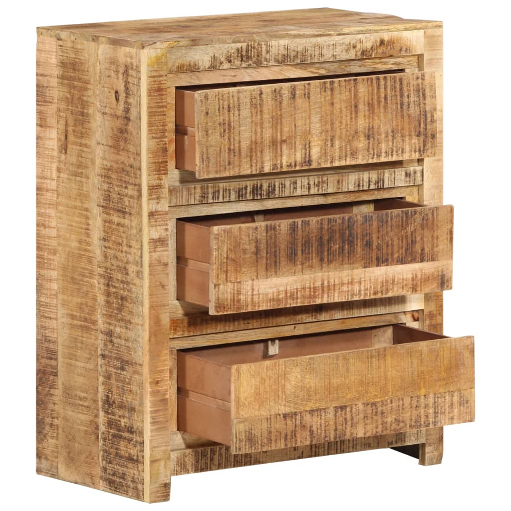 NNEVL Drawer Cabinet 60x33x75 cm Solid Wood Mango