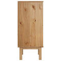 NNEVL Drawer Cabinet OTTA Brown&Grey 45x39x90cm Solid Wood Pine