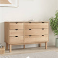 NNEVL Drawer Cabinet OTTA 111x43x73.5 cm Solid Wood Pine