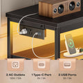 LED Premium TV Stand Dresser With Multicolor Lights 47 Inch