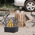 JHY DESIGN Portable Fire Pit Bowl 29cm H – Clean-Burning Bio Ethanol, Ventless, Indoor/Outdoor
