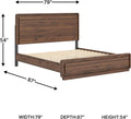Ashley Hollinaze King Size Panel Bed LED Back lighting