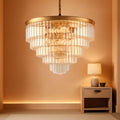 Large Gold Elegant Crystal Chandelier For Hallways
