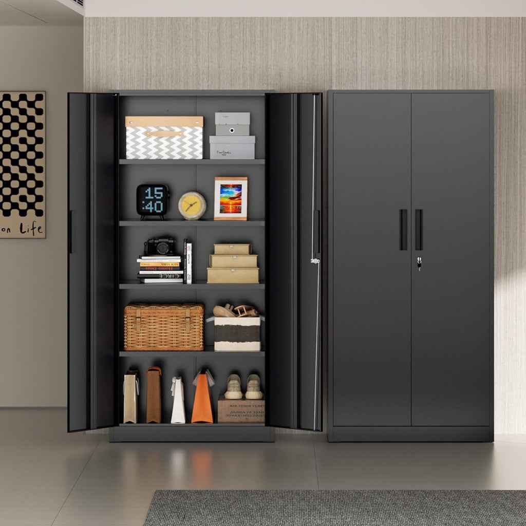 72 Inches Heavy Duty Metal Storage Lockable Cabinet