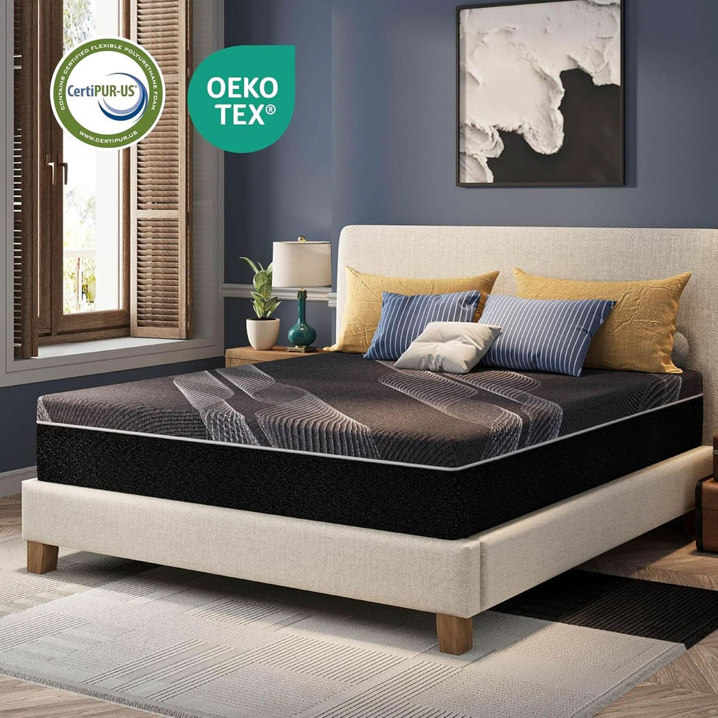 12 Inch Queen Memory Foam Mattress With Cooling Comfort