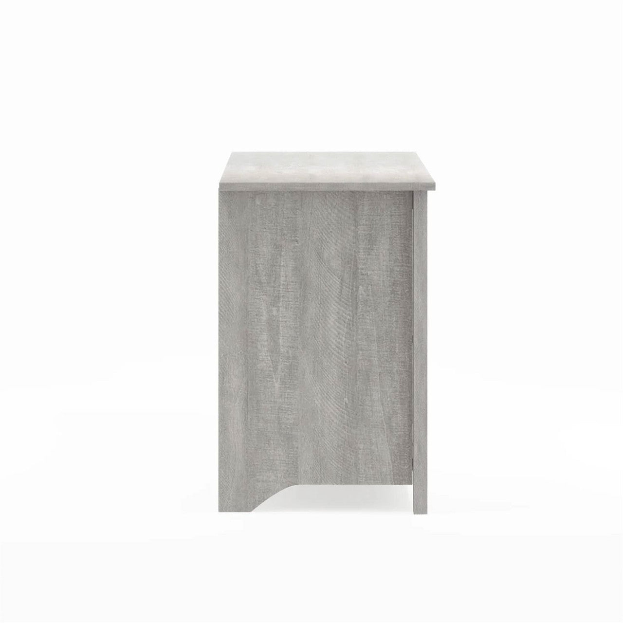 Farmhouse Style TV Stand in Light Grey Oak Wood Finish - for TVs up to 70-inch