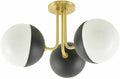 Soft Tan Modern Chandelier with glass details for dining or living rooms