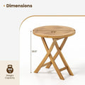 Patio Teak Wood Dining Table with Slatted Tabletop and Sturdy X-Shaped Frame