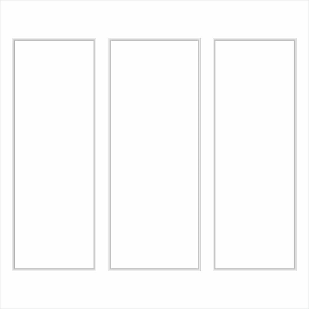 Ready to Assemble Wall Molding Package - 3 Vertical Frames | Easy Installation