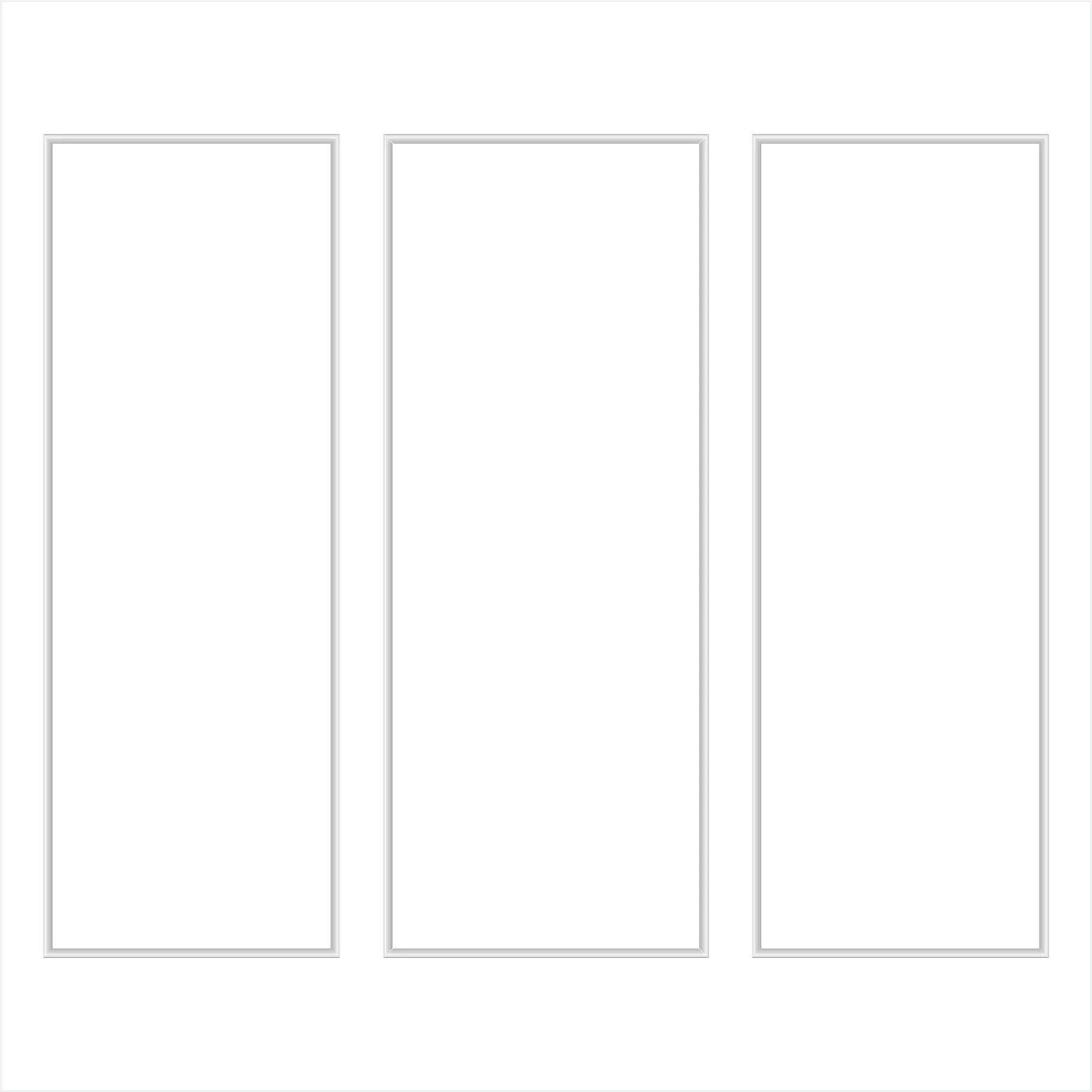 Ready to Assemble Wall Molding Package - 3 Vertical Frames | Easy Installation