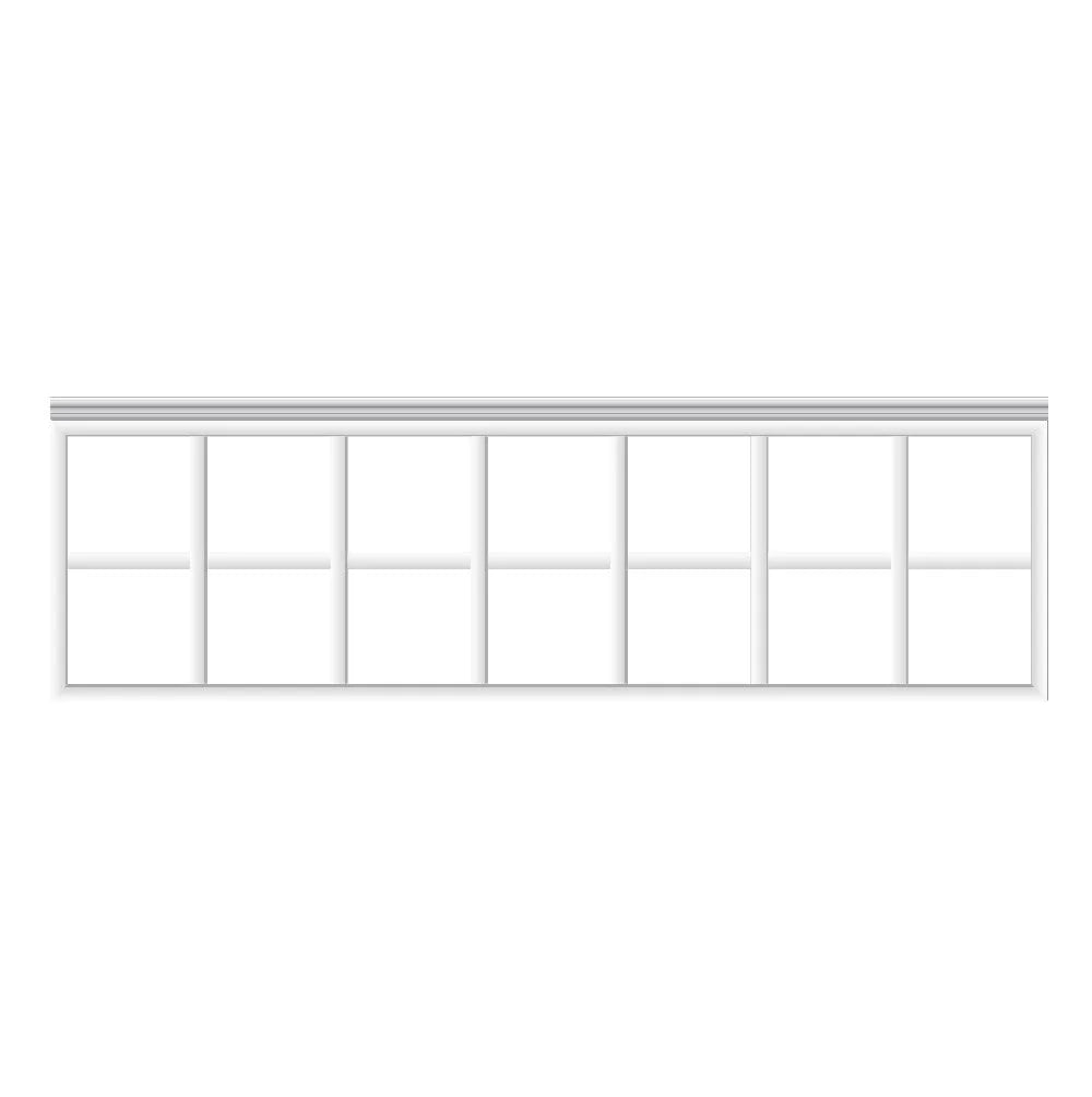 Ready to Assemble Factory Primed Wall Covering Half of Wall Kit | Easy Installation W:74mm T:10mm