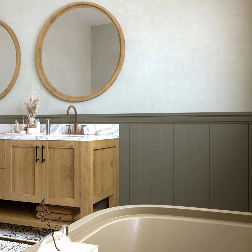 Ready to Assemble Wall Paneling Package - Factory Primed Half of Wall | Easy Installation