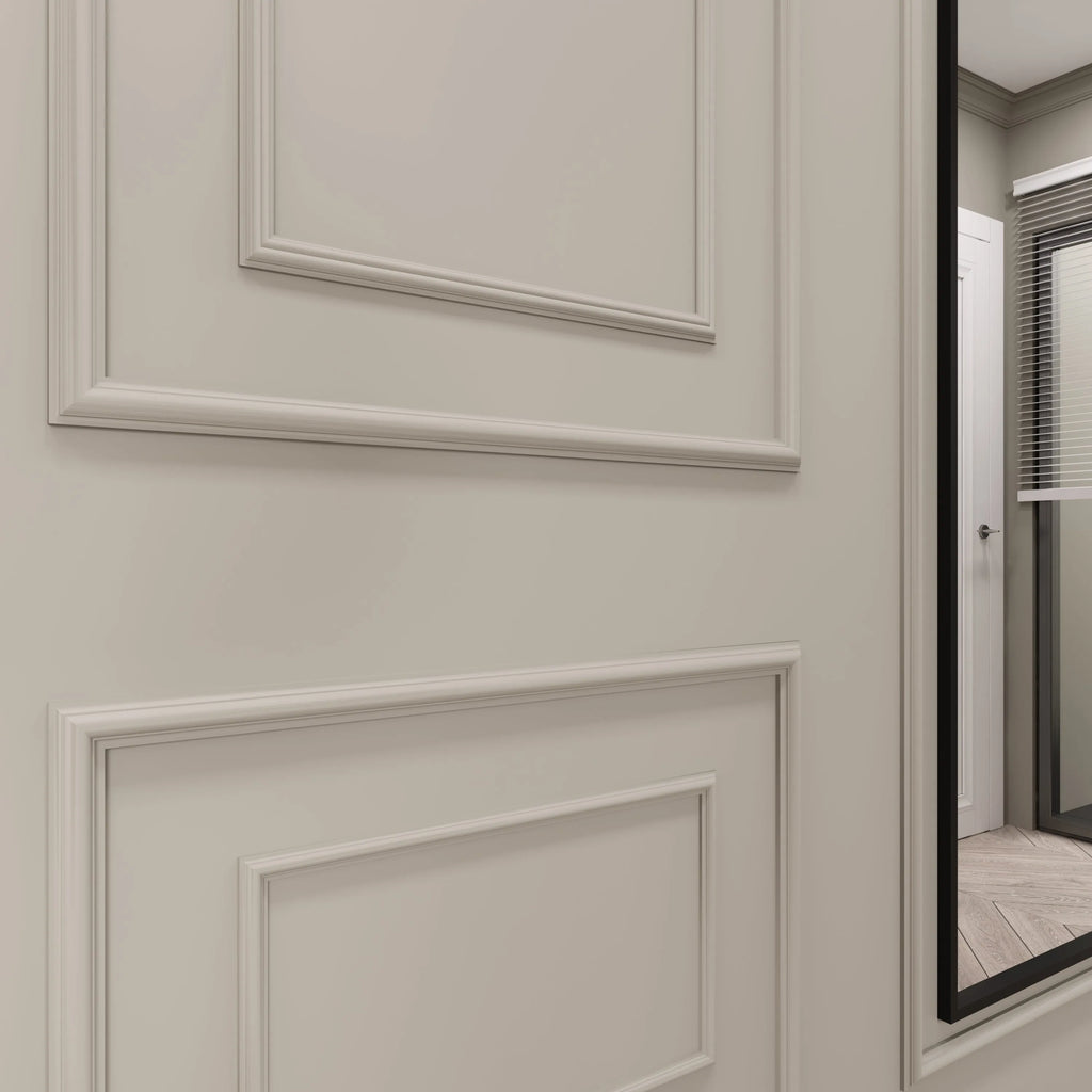 Ready to Assemble Wall Molding Package - 2 Upper, 1 Center & 2 Bottom Frames | Easy Installation