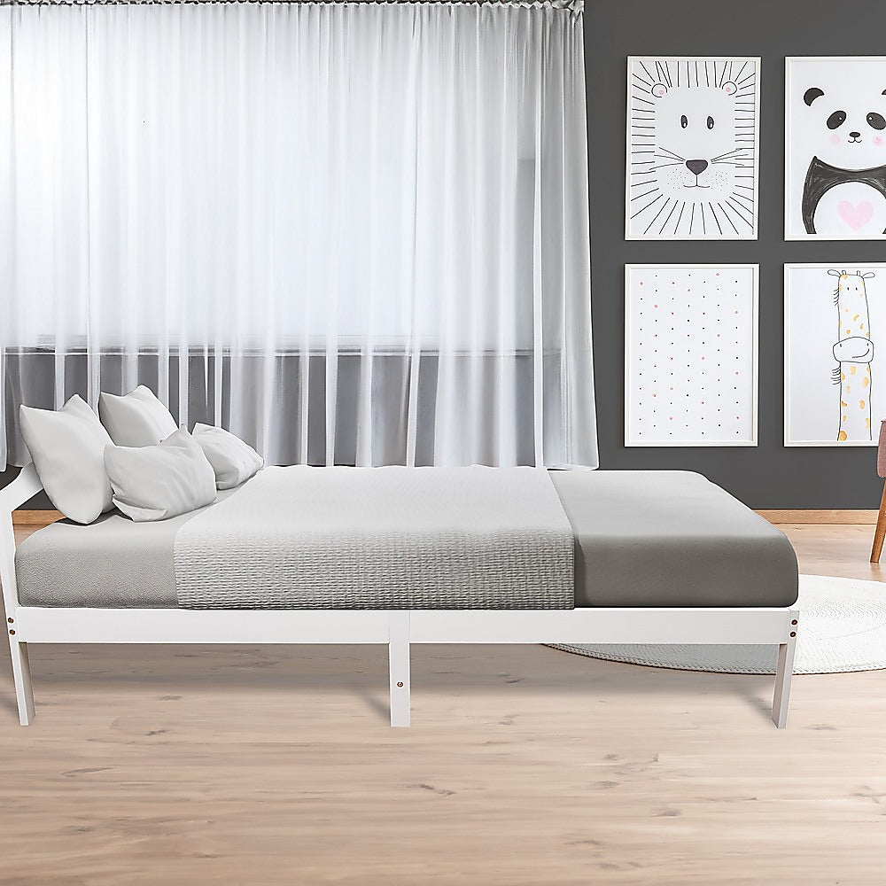 NNEDSZ Natural Wooden Bed Frame Home Furniture