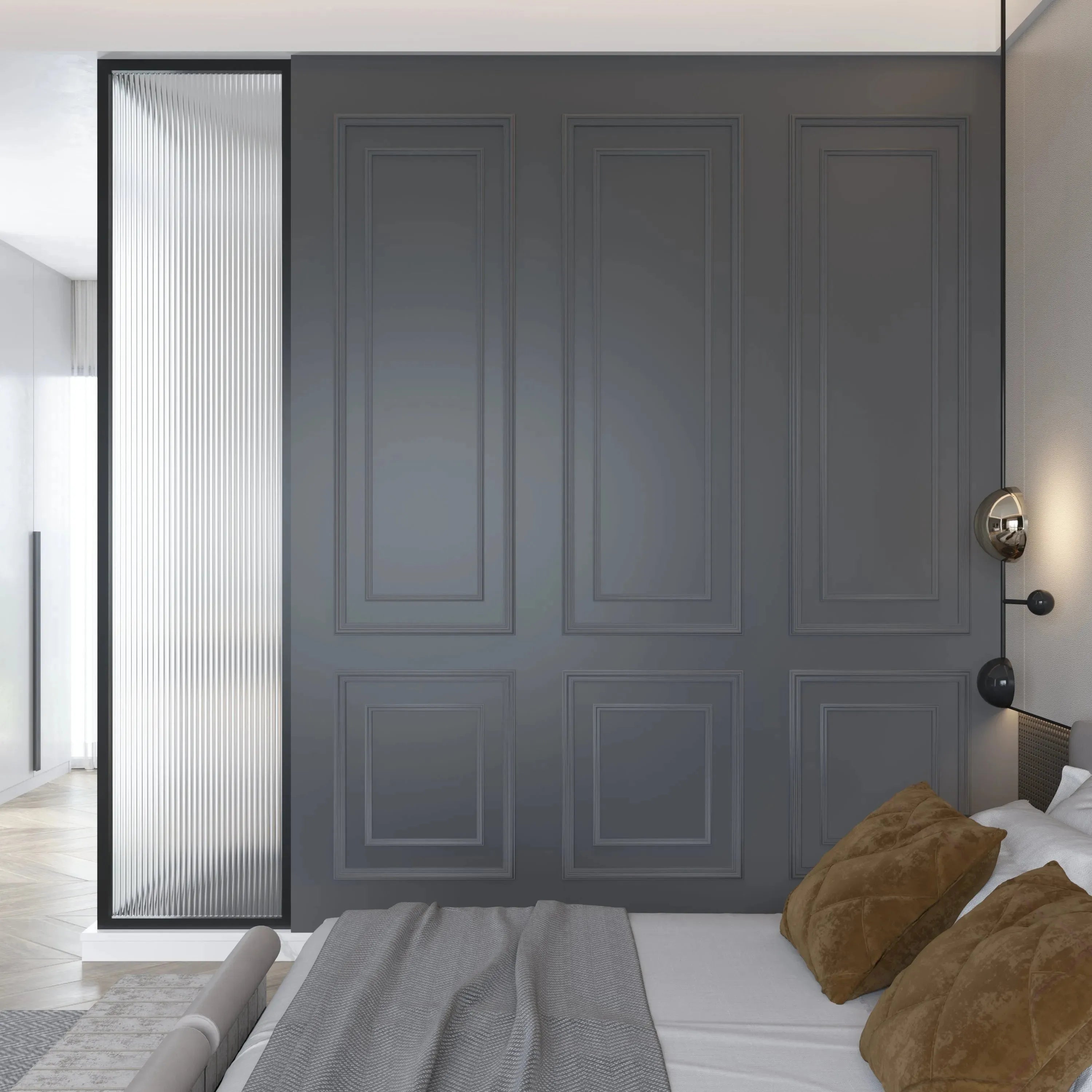 Wall Molding Package - 3 Upper & 3 Bottom Nested Frames | Easy Installation